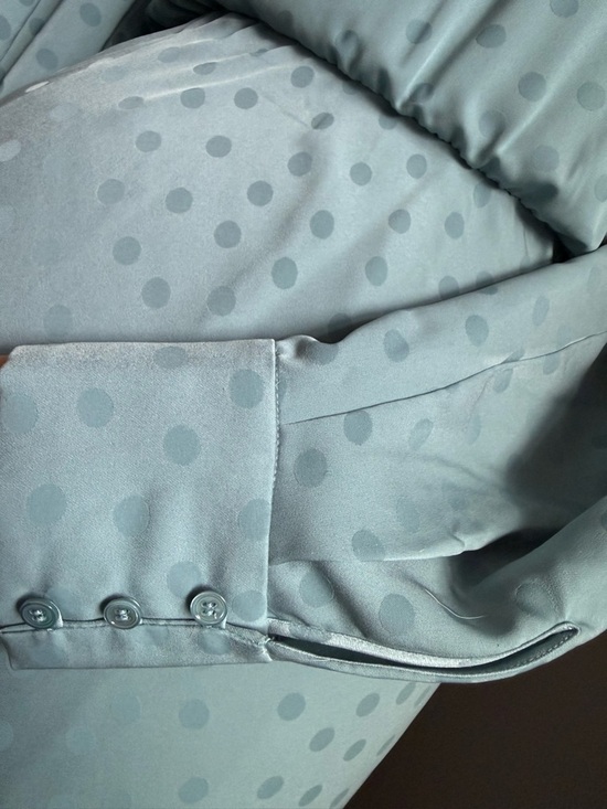 Favorite Daughter Dusty Blue Maxi Dress with Neck Scarf - Picture 12 of 12